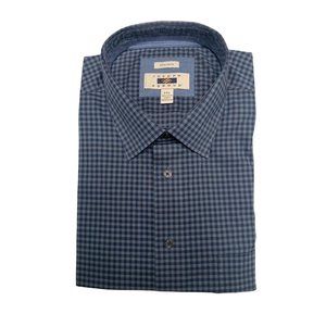 Joseph Abboud Men's Button Down Shirt, Blue & Jade Green, Size XXL